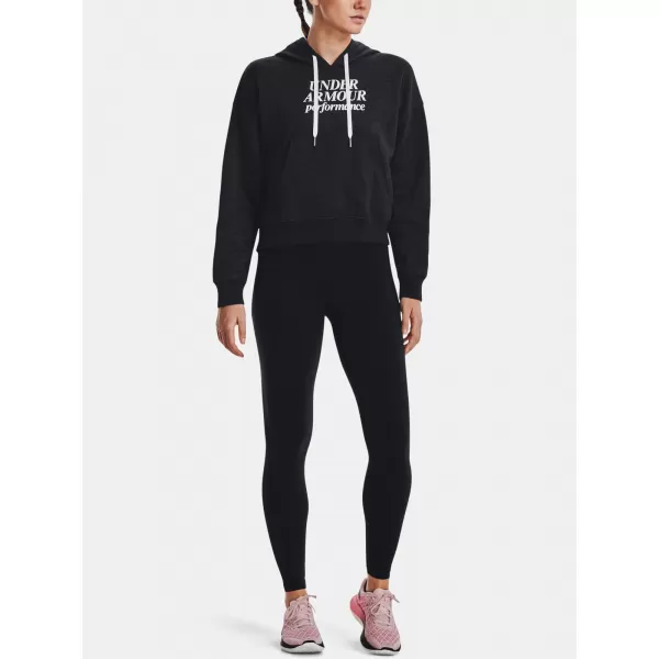  Dámská mikina UNDER ARMOUR ESSENTIAL SCRIPT HOODIE 1374107-001 Černá 