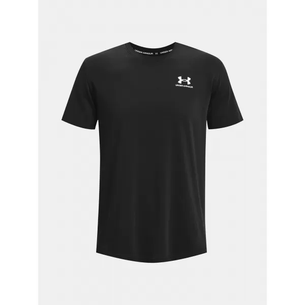  Pánské tričko UNDER ARMOUR UA LOGO EMB HEAVYWEIGHT SS 1373997-001 Černá 