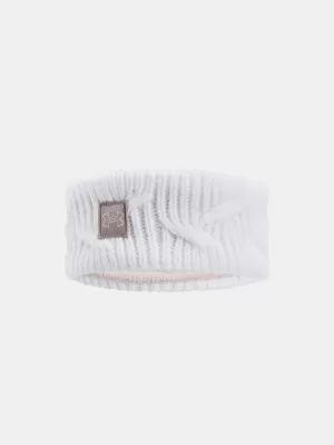 Dámská čelenka UNDER ARMOUR UA HALFTIME FLEECE HB 1373102-100 Bílá