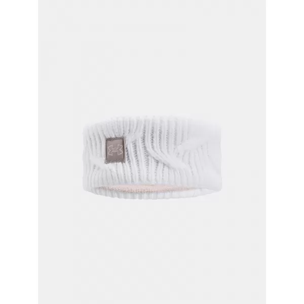  Dámská čelenka UNDER ARMOUR UA HALFTIME FLEECE HB 1373102-100 Bílá 