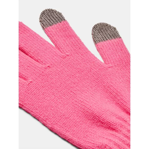  Dámské rukavice UNDER ARMOUR UA HALFTIME GLOVES 1373158-640 Růžová 