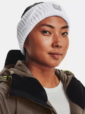 Dámská čelenka UNDER ARMOUR UA HALFTIME FLEECE HB 1373102-100 Bílá