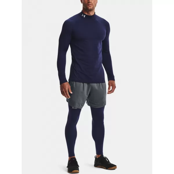 Pánské tričko UNDER ARMOUR UA CG ARMOUR FITTED MOCK 1366066-410 Modrá 