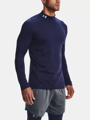 Pánské tričko UNDER ARMOUR UA CG ARMOUR FITTED MOCK 1366066-410 Modrá