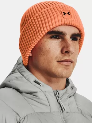 Pánská čepice UNDER ARMOUR UA HALFTIME RIBBED 1373092-864 Oranžová