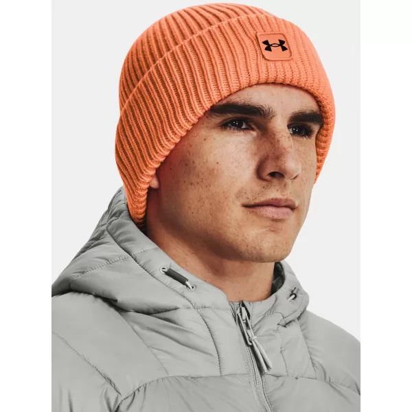  Pánská čepice UNDER ARMOUR UA HALFTIME RIBBED 1373092-864 Oranžová 