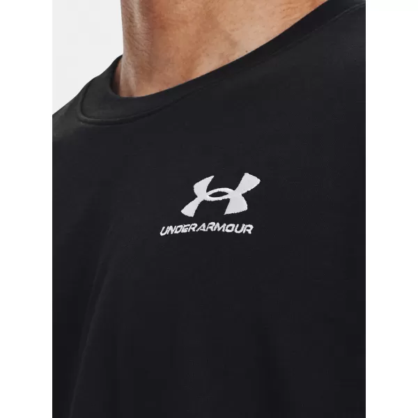  Pánské tričko UNDER ARMOUR UA LOGO EMB HEAVYWEIGHT SS 1373997-001 Černá 