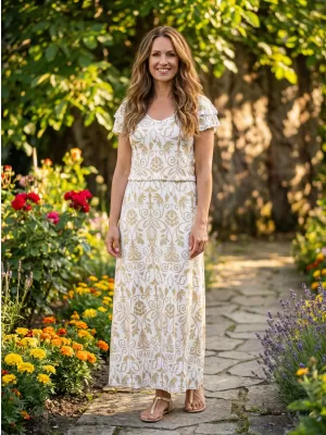 Dámské šaty KIXMI PRIMAVERA KRÉMOVÁ