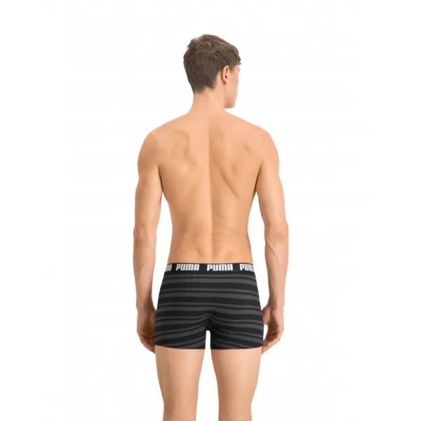  Pánské boxerky PUMA HERITAGE STRIPE BOXER 2P 90783805 BLACK 