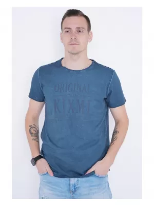 Pánské triko KIXMI PELTON TMAVĚ MODRÁ