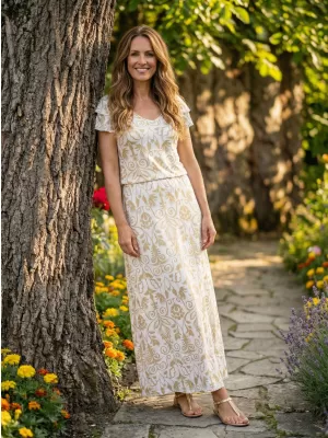 Dámské šaty KIXMI PRIMAVERA KRÉMOVÁ