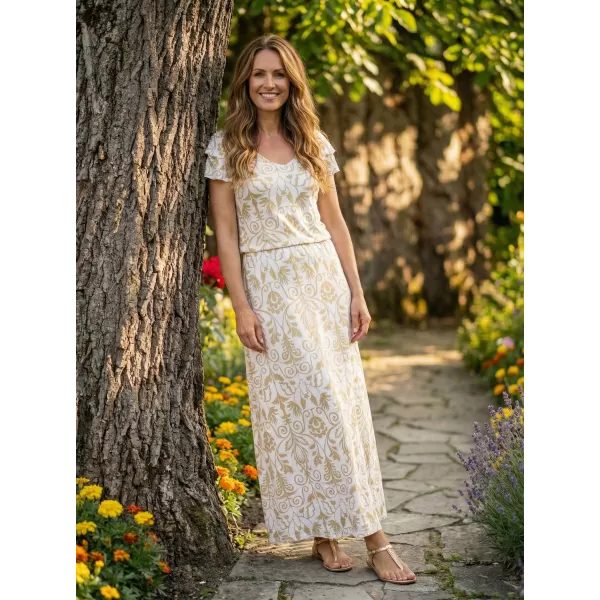  Dámské šaty KIXMI PRIMAVERA KRÉMOVÁ 