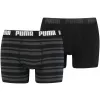 Pánské boxerky PUMA HERITAGE STRIPE BOXER 2P 90783805 BLACK