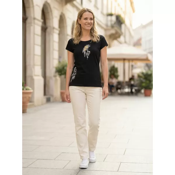  Dámské triko ALTISPORT ALW169122 ČERNOZLATÁ 