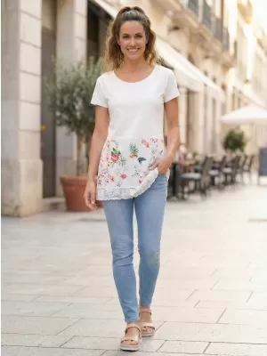 Dámské triko KIXMI PATTIE BÍLÁ