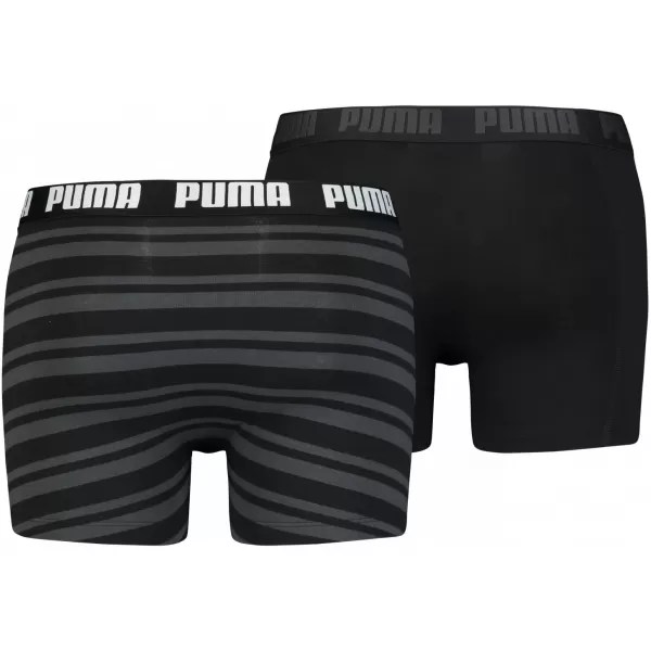  Pánské boxerky PUMA HERITAGE STRIPE BOXER 2P 90783805 BLACK 