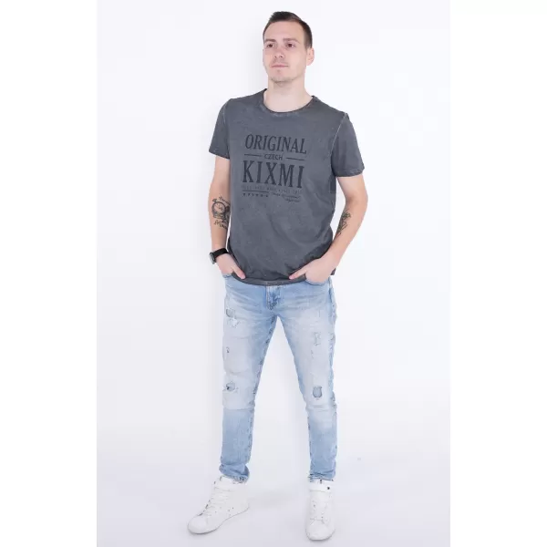 Pánské triko KIXMI PELTON TMAVĚ ŠEDÁ 