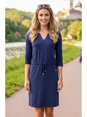Dámské šaty ALTISPORT ANIKA TMAVĚ MODRÁ