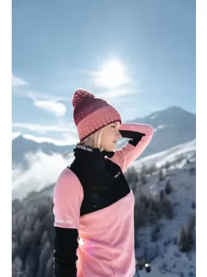 Dámská čepice NORDBLANC FROSTY NBWHK7792 TMAVĚ RŮŽOVÁ