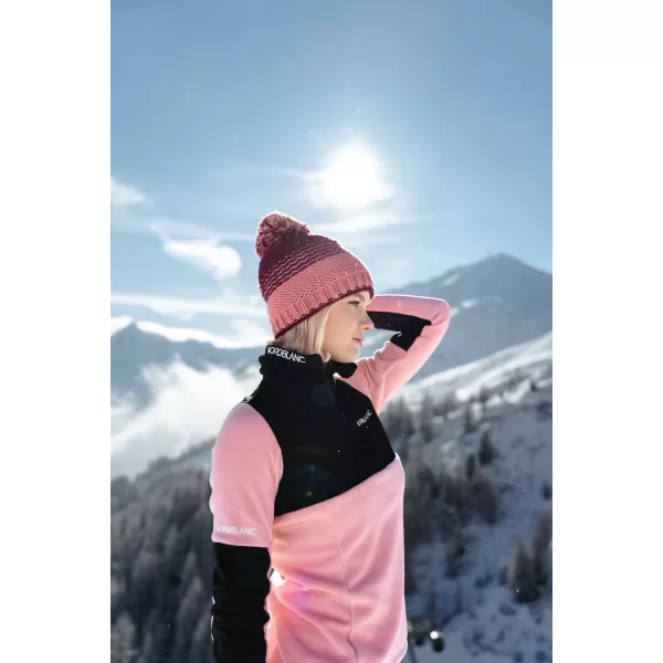  Dámská čepice NORDBLANC FROSTY NBWHK7792 TMAVĚ RŮŽOVÁ 