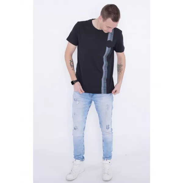  Pánské triko KIXMI PABLO ČERNÁ 