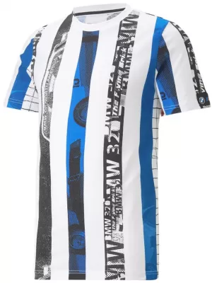Pánské triko PUMA BMW MMS STRIPED TEE 538139-02 WHITE