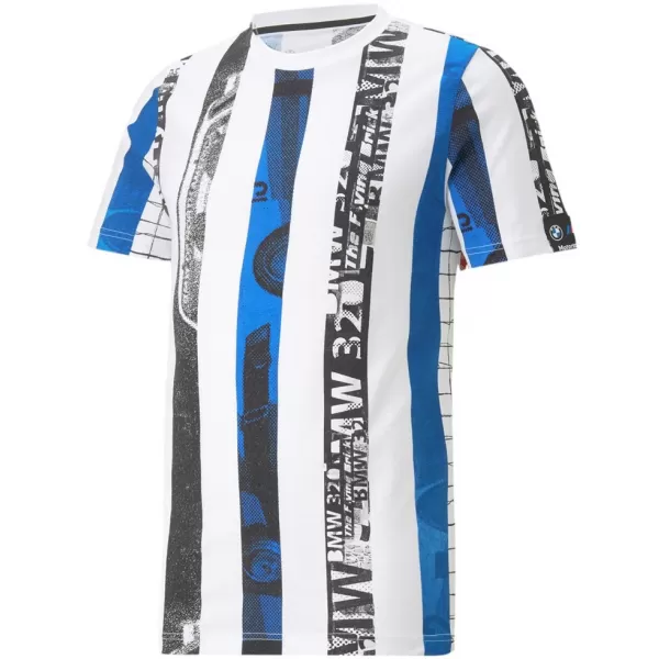  Pánské triko PUMA BMW MMS STRIPED TEE 538139-02 WHITE 