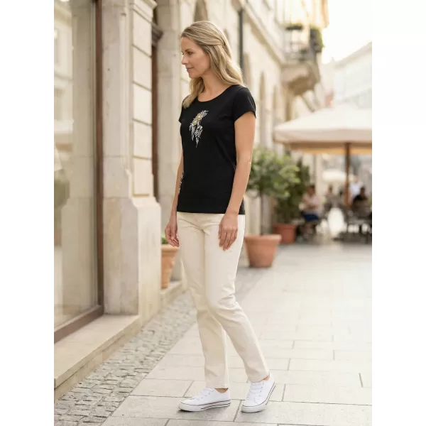  Dámské triko ALTISPORT ALW169122 ČERNOZLATÁ 