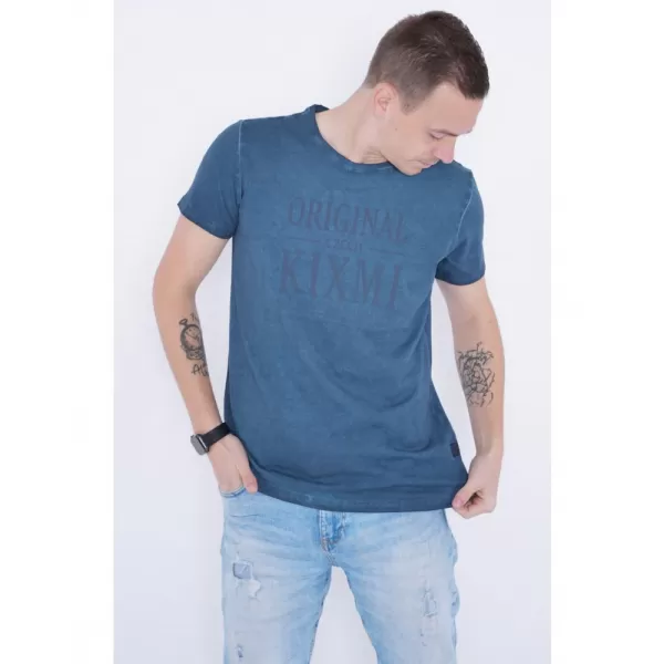  Pánské triko KIXMI PELTON TMAVĚ MODRÁ 