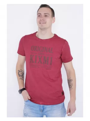 Pánské triko KIXMI PELTON VÍNOVÁ
