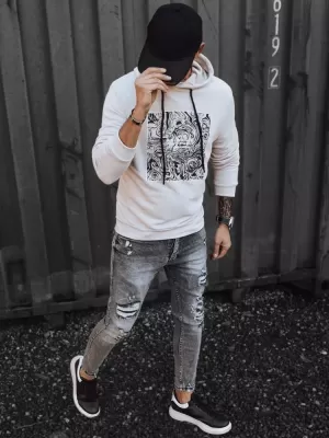 Pánská mikina DSTREET BÉŽOVÁ