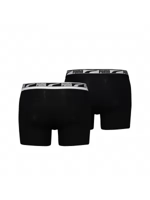 Pánské boxerky PUMA MEN MULTI LOGO BOXER 2P 93804701 BLACK