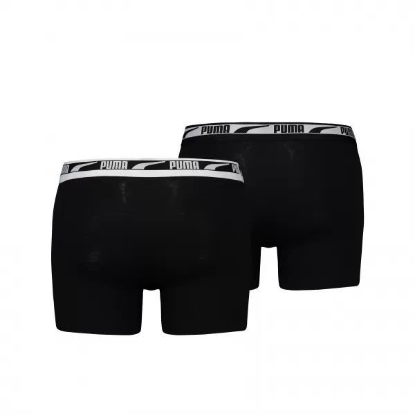  Pánské boxerky PUMA MEN MULTI LOGO BOXER 2P 93804701 BLACK 