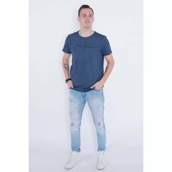  Pánské triko KIXMI PATRIC TMAVĚ MODRÁ 