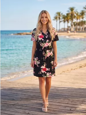 Dámské šaty KIXMI POLLY ČERNÁ