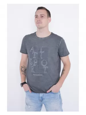 Pánské triko ALTISPORT ARIEN TMAVĚ ŠEDÁ