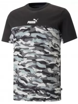 Pánské triko PUMA ESS BLOCK CAMO TEE 673335-01 BLACK