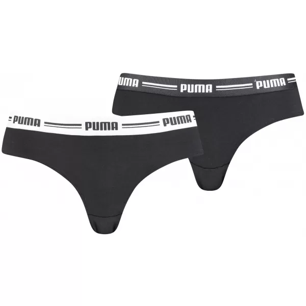  Dámské kalhotky PUMA WOMEN BRAZILIAN 2P PACK 90785603 BLACK 