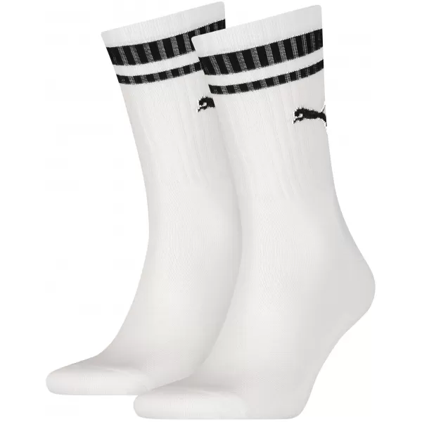  Ponožky PUMA CREW HERITAGE STRIPE 2P UNISEX 90794402 WHITE 
