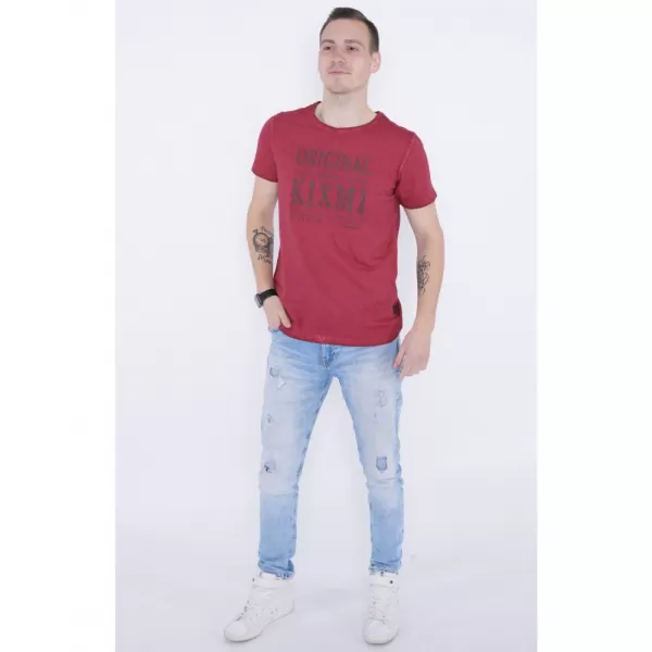  Pánské triko KIXMI PELTON VÍNOVÁ 