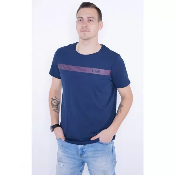 Pánské triko KIXMI PARKER TMAVĚ MODRÁ 