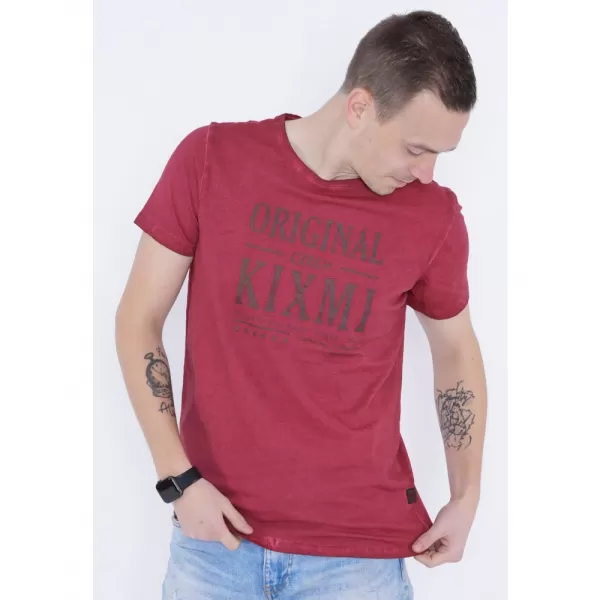  Pánské triko KIXMI PELTON VÍNOVÁ 