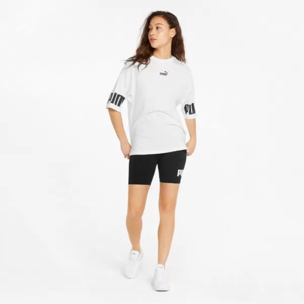  Dámské legíny PUMA ESS 7 LOGO SHORT LEGGINGS 848347-01 BLACK 