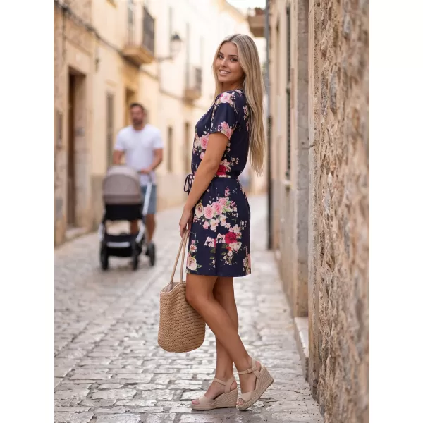  Dámské šaty KIXMI POLLY TMAVĚ MODRÁ 