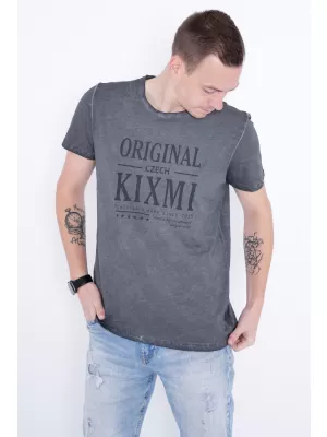 Pánské triko KIXMI PELTON TMAVĚ ŠEDÁ