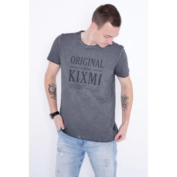  Pánské triko KIXMI PELTON TMAVĚ ŠEDÁ 