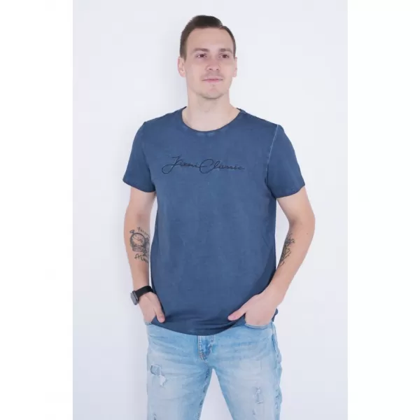  Pánské triko KIXMI PATRIC TMAVĚ MODRÁ 