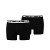 Pánské boxerky PUMA MEN MULTI LOGO BOXER 2P 93804701 BLACK