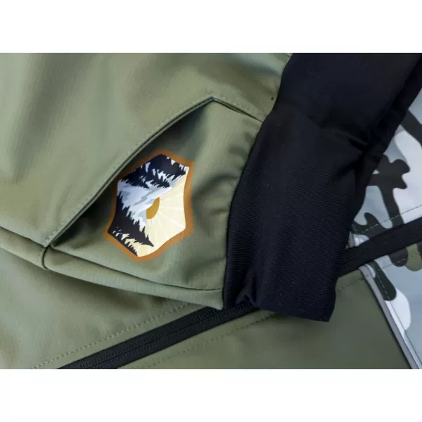  Dětské softshellové kalhoty zateplené WAMU MASKÁČ KHAKI 