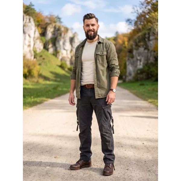  Pánské kalhoty BRANDIT M-65 VINTAGE ČERNÁ 